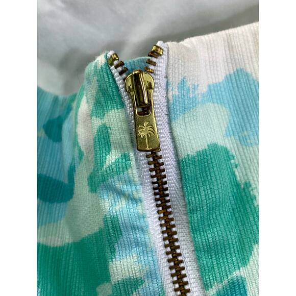 Lilly Pulitzer Tansy Poolside Blue Strapless Dress Size 6 Tropical - Picture 10 of 16